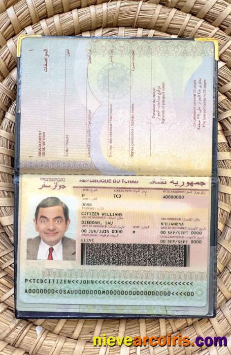 Chad passport photolook